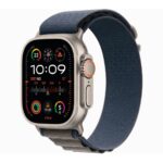 Apple Watch Ultra 2 GPS + Cellular 49mm Titanio con Correa Alpine Loop Azul - Talla M