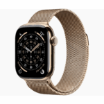 Apple Watch Series 11 GPS + Cellular 42mm Titanio Oro y Correa Milanese Loop Dorado