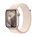 Apple Watch Series 9 GPS + Cellular 41 mm Aluminio y Correa deportiva Loop Blanca (Starlight) MRHQ3QL/A