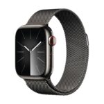 Apple Watch Series 9 GPS + Cellular 41 mm Acero Inoxidable y Pulsera Milanese Loop Grafito (Graphite) MRJA3