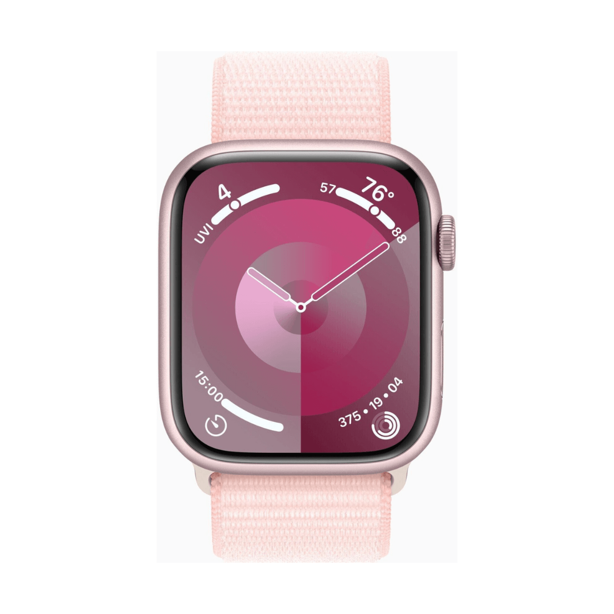 Apple Watch Series 9 GPS 45mm Aluminio y Correa Deportiva Loop Rosa (Light Pink) - Imagen 2