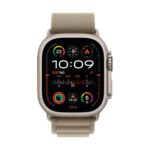 Apple Watch Ultra 2 GPS + Cellular 49mm Titanio con Correa Alpine Loop Verde Oliva MREY3FD/A - Talla M - Imagen 2