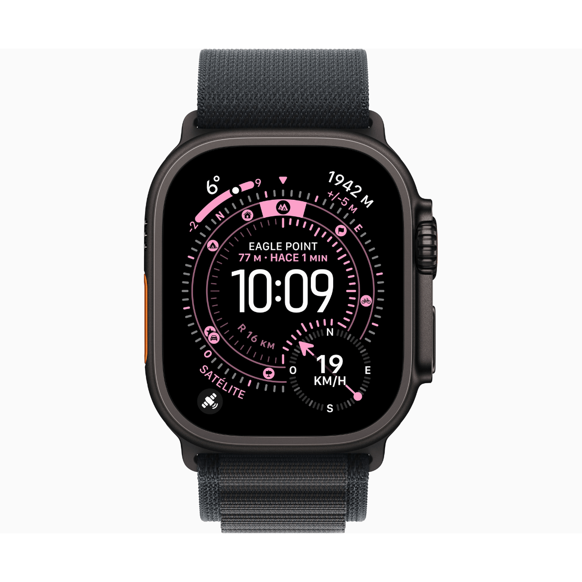 Apple Watch Ultra 3 GPS + Cellular 49mm Titanio Negro con Correa Alpine Loop Negra - Talla L - Imagen 2