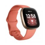 Fitbit Versa 3 Aluminio Dorado y Correa Rosa