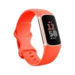 Fitbit Charge 6 Coral (Coral) y Cuerpo de Aluminio Oro Champagne - Imagen 3