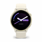 Garmin Vivoactive 6 GPS 42mm Dorado con Correa de Silicona Blanca - Imagen 2
