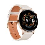 Huawei Watch GT 3 42mm Edición Elegant Dorado con Correa de Piel Blanca - Imagen 3